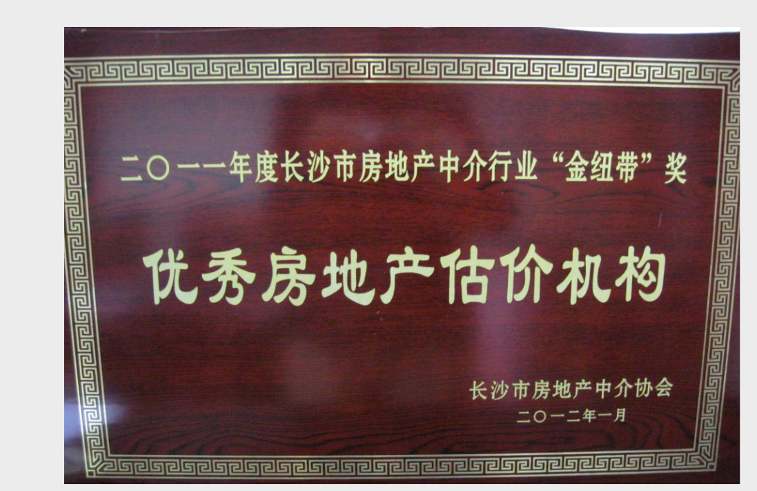 2011年度优秀房地产估价机构